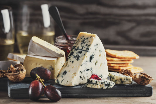 different types of cheese on a charcuterie board for seniors