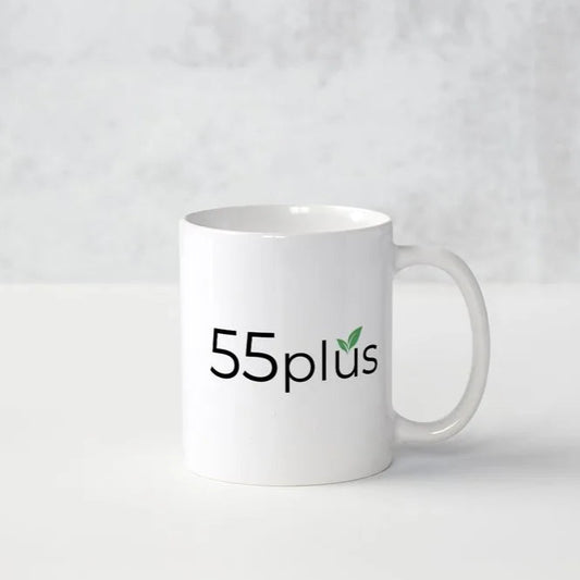 55plus CBD Coffee Mug — Start Your Day with Wellness in Mind