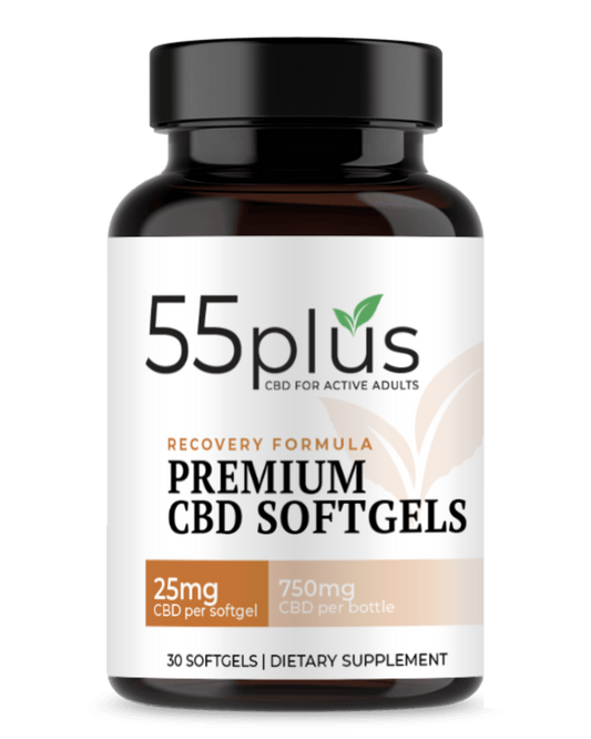 THC-Free CBD Softgels For Senior Recovery Solutions (25mg)