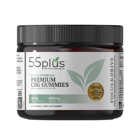 THC-Free CBG Edibles For Focus & Drive - Green Apple (30mg)