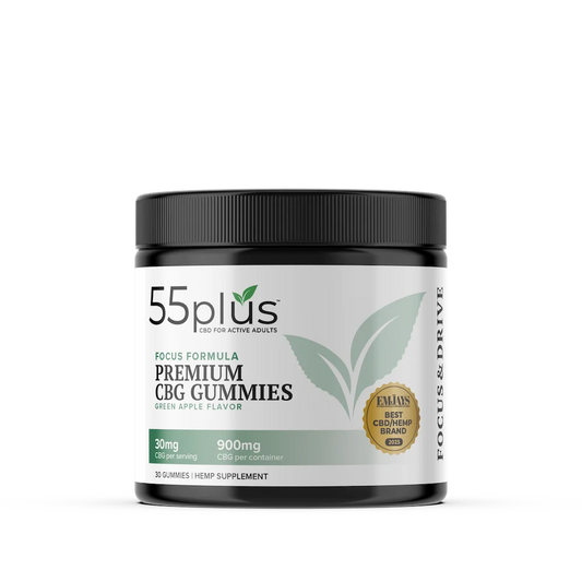 THC-Free CBG Edibles For Focus & Drive - Green Apple (30mg)