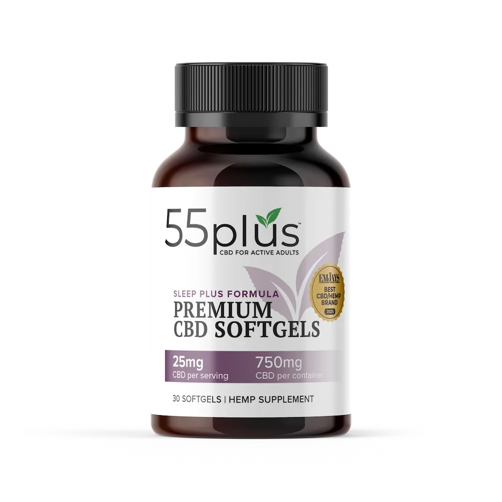 THC-Free CBD & CBN Softgels For Senior Sleep Solutions (25mg)