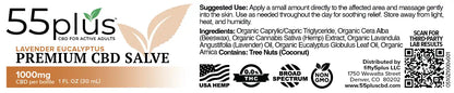 THC-Free CBD Salve For Senior Recovery Solutions (500mg)