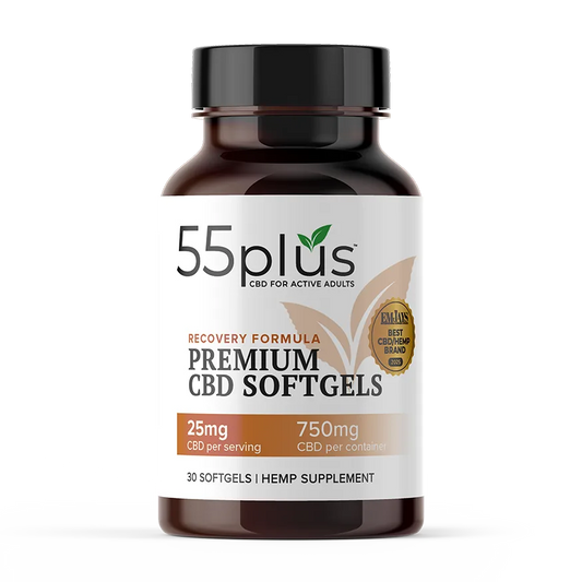 THC-Free CBD Softgels For Senior Recovery Solutions (25mg)