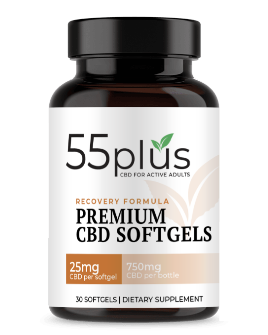 THC-Free CBD Softgels For Senior Recovery Solutions (25mg)