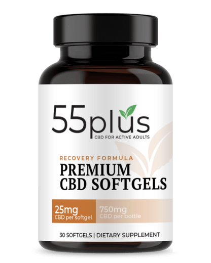 THC-Free CBD Softgels For Senior Recovery Solutions (25mg)